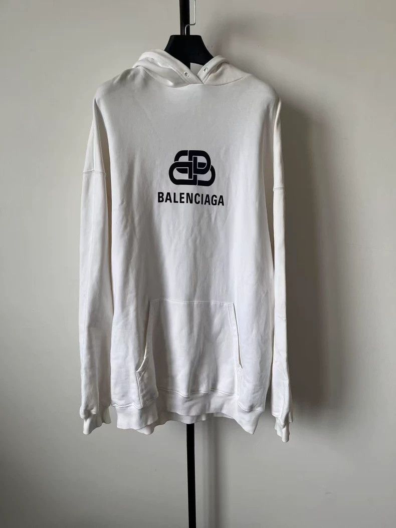 Balenciaga Balenciaga White lock printed hoodie Size US M / EU 48-50 / 2 - 1 Thumbnail