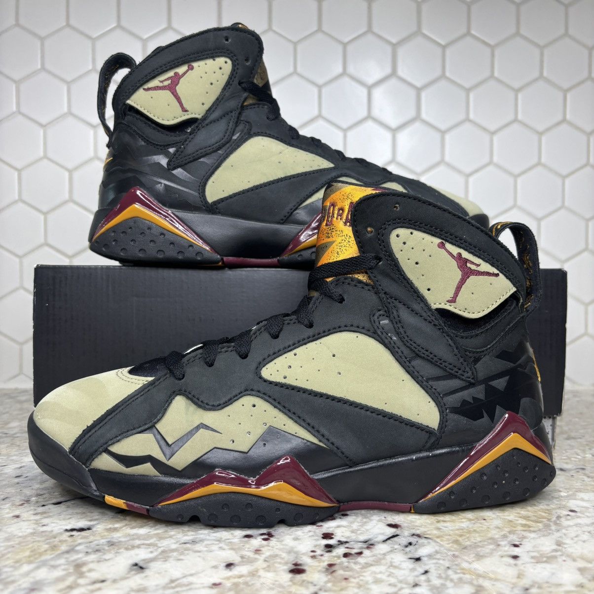 Jordan Brand Size 8.5 -Jordan 7 Black Olive Lightly Worn Ship Fast! Size US 8.5 / EU 41-42 - 1 Thumbnail