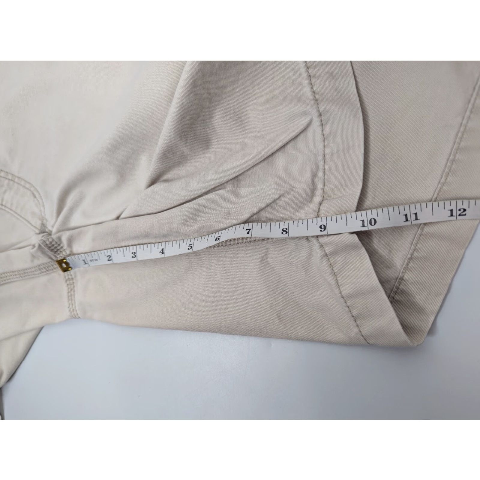Carhartt Carhartt Relaxed Fit Shorts Mens 44 Light Beige Canvas Workwear 101167 Cargo Pocket Shorts Mens Size 44 Beige Canvas Workwear Size US 44 / EU 60 - 6 Thumbnail