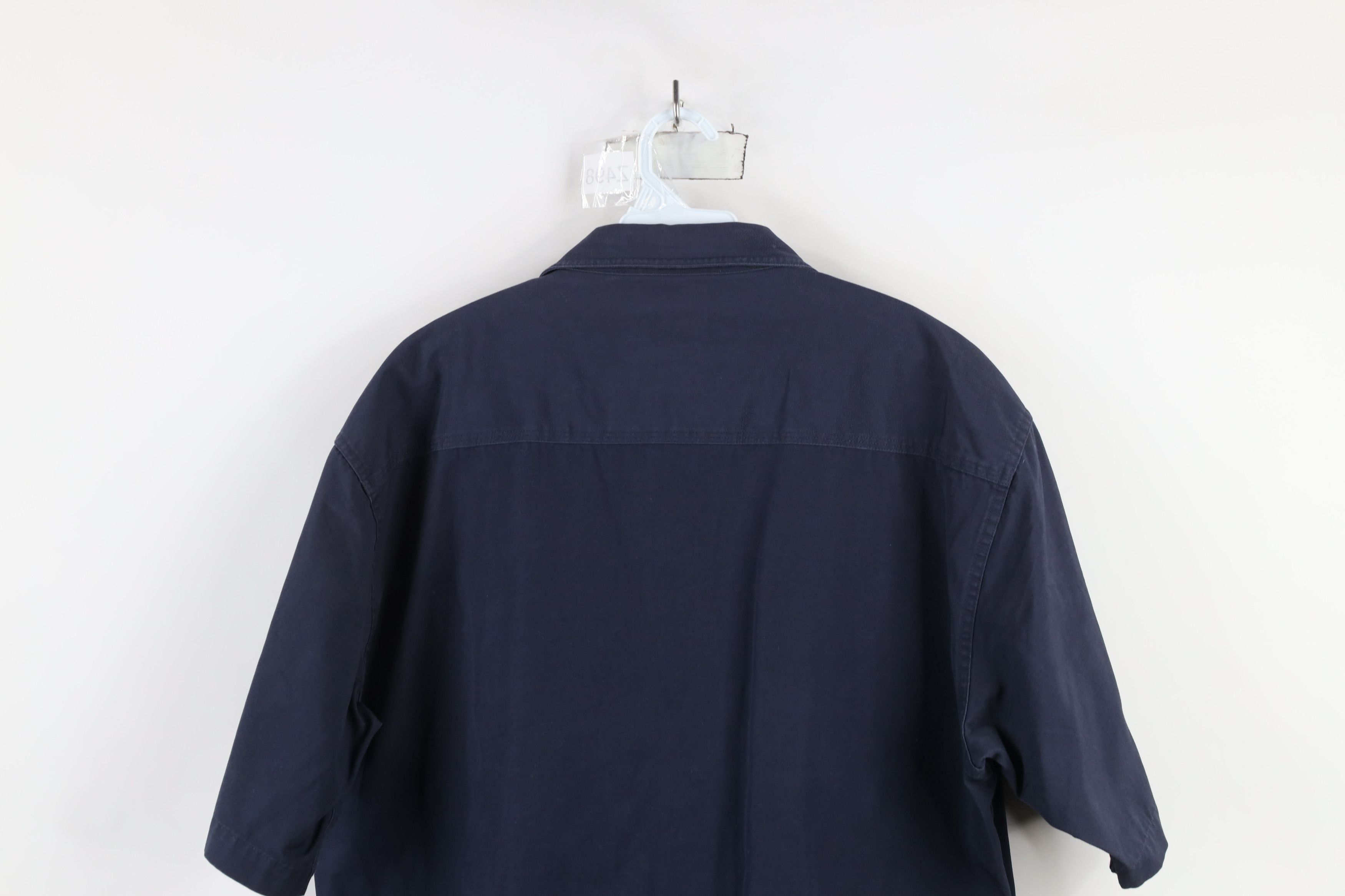 Cabelas × Vintage Vintage Cabelas Heavy Canvas Safari Bush Button Shirt Blue Size US L / EU 52-54 / 3 - 9 Thumbnail