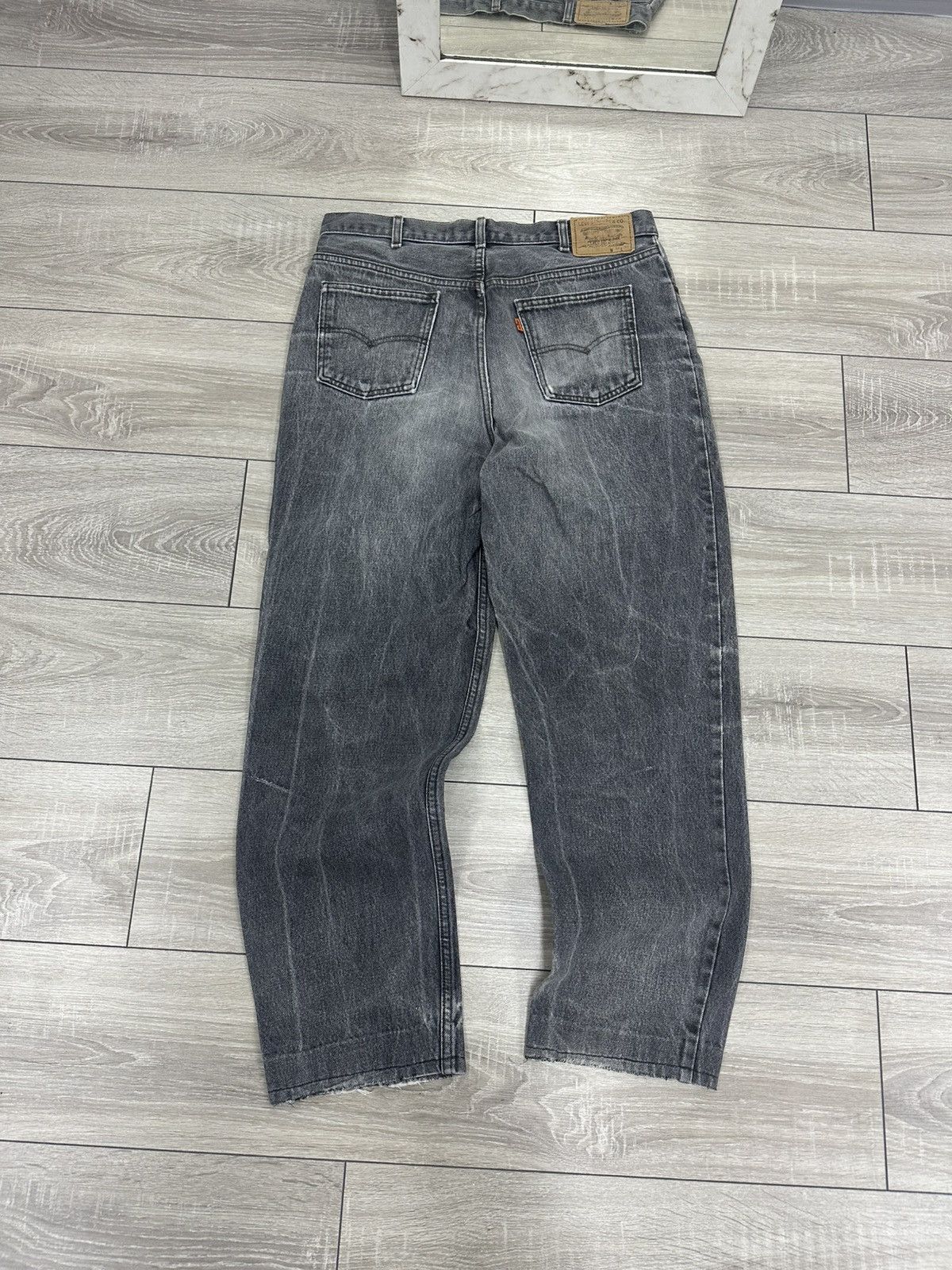 Levi's Levis 80s Orange Tab Made in Belgium Jeans Gray Washed Size US 36 / EU 52 - 5 Thumbnail