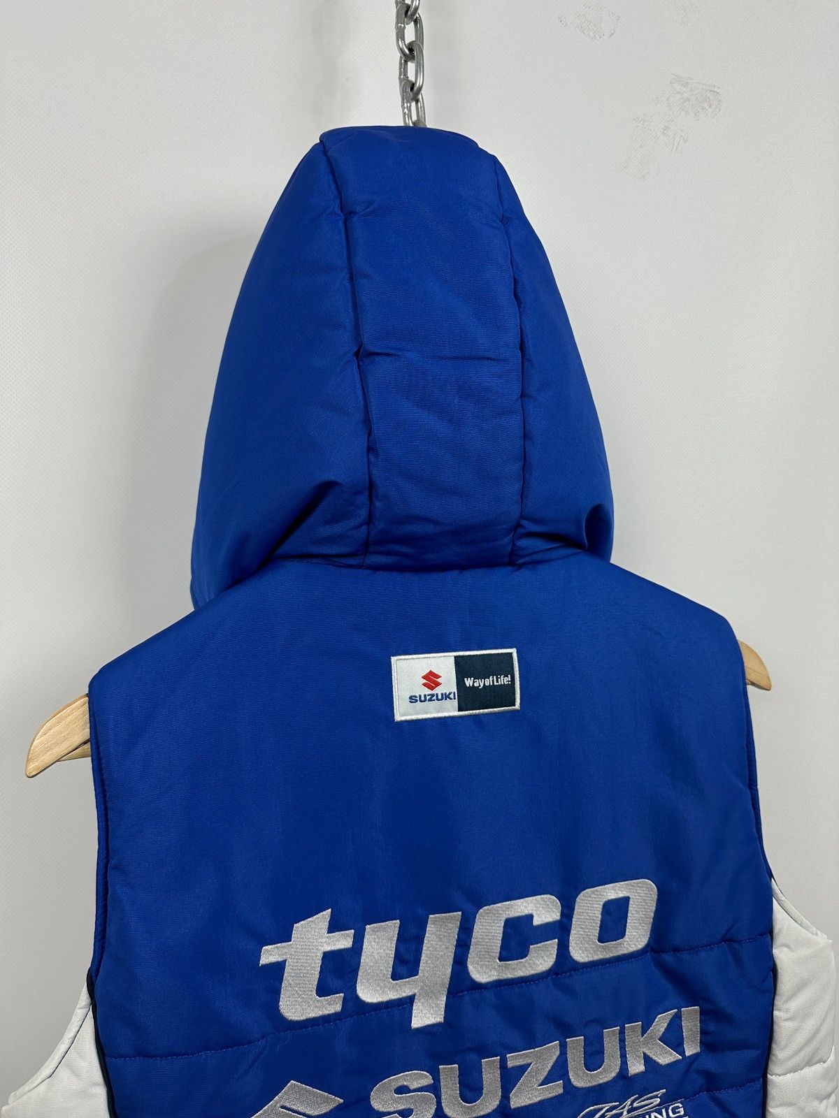 Formula 1 Suzuki GSXR Tyco TAS Racing Blue Motorcycle Fleece Vest Size US S / EU 44-46 / 1 - 20 Thumbnail