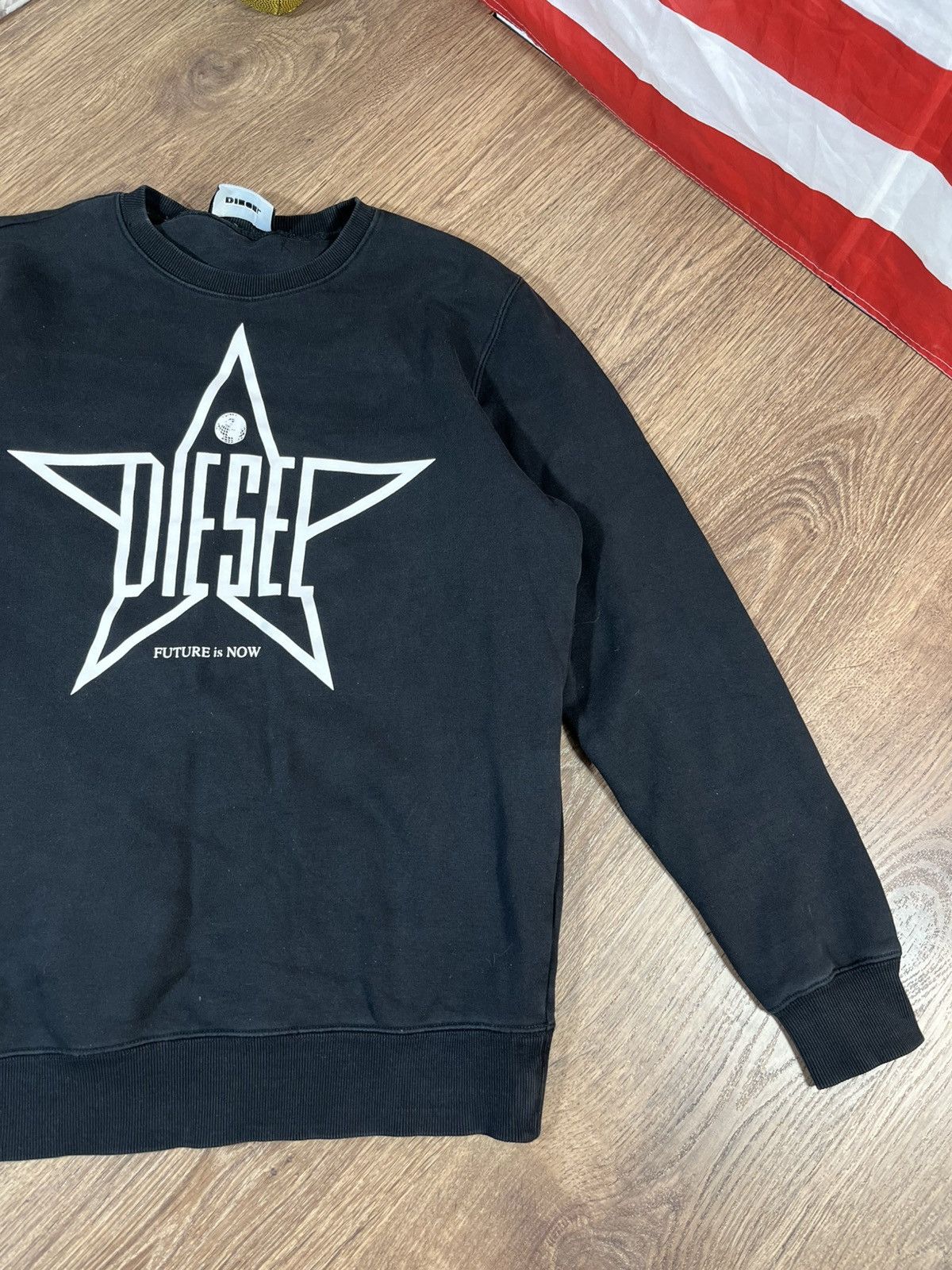 Diesel Diesel Big Logo Sweatshirt Black For Men Size US L / EU 52-54 / 3 - 3 Thumbnail