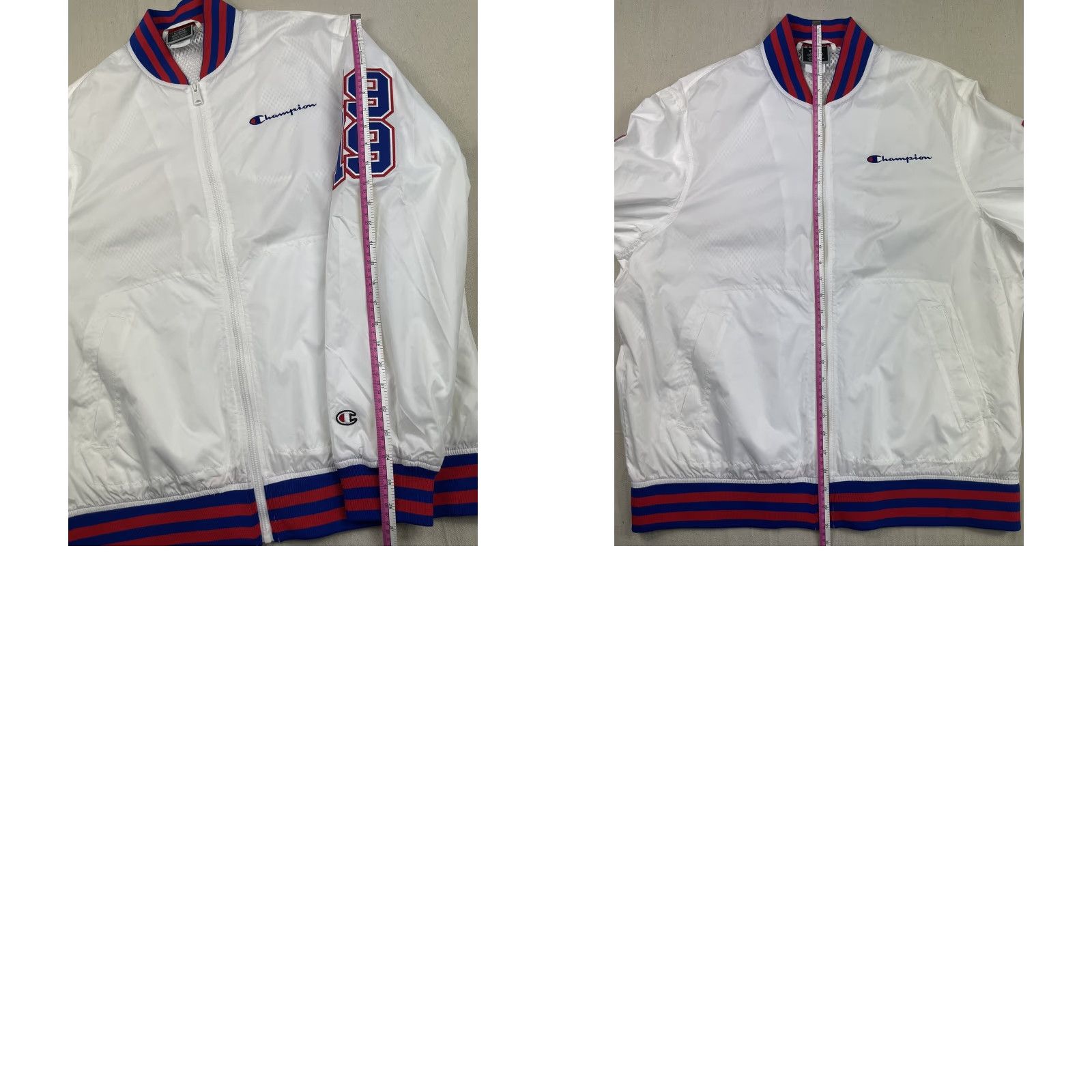 Champion VINTAGE Champion Olympics Windbreaker Jacket XL Running Man 1919 Stadium Track Men XL White Logo Embroidered 80s 90s Size US XL / EU 56 / 4 - 8 Thumbnail