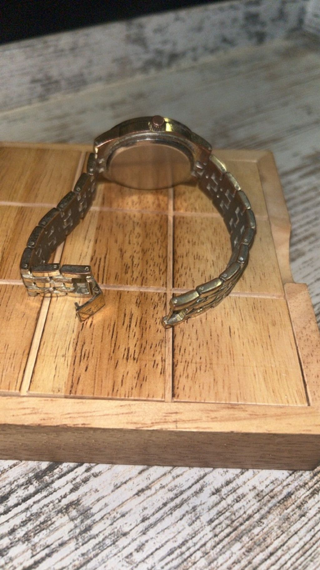 The Unbranded Brand Women's Unbranded Gold Tone Watch with Clear Accents, One Si Size ONE SIZE - 3 Thumbnail