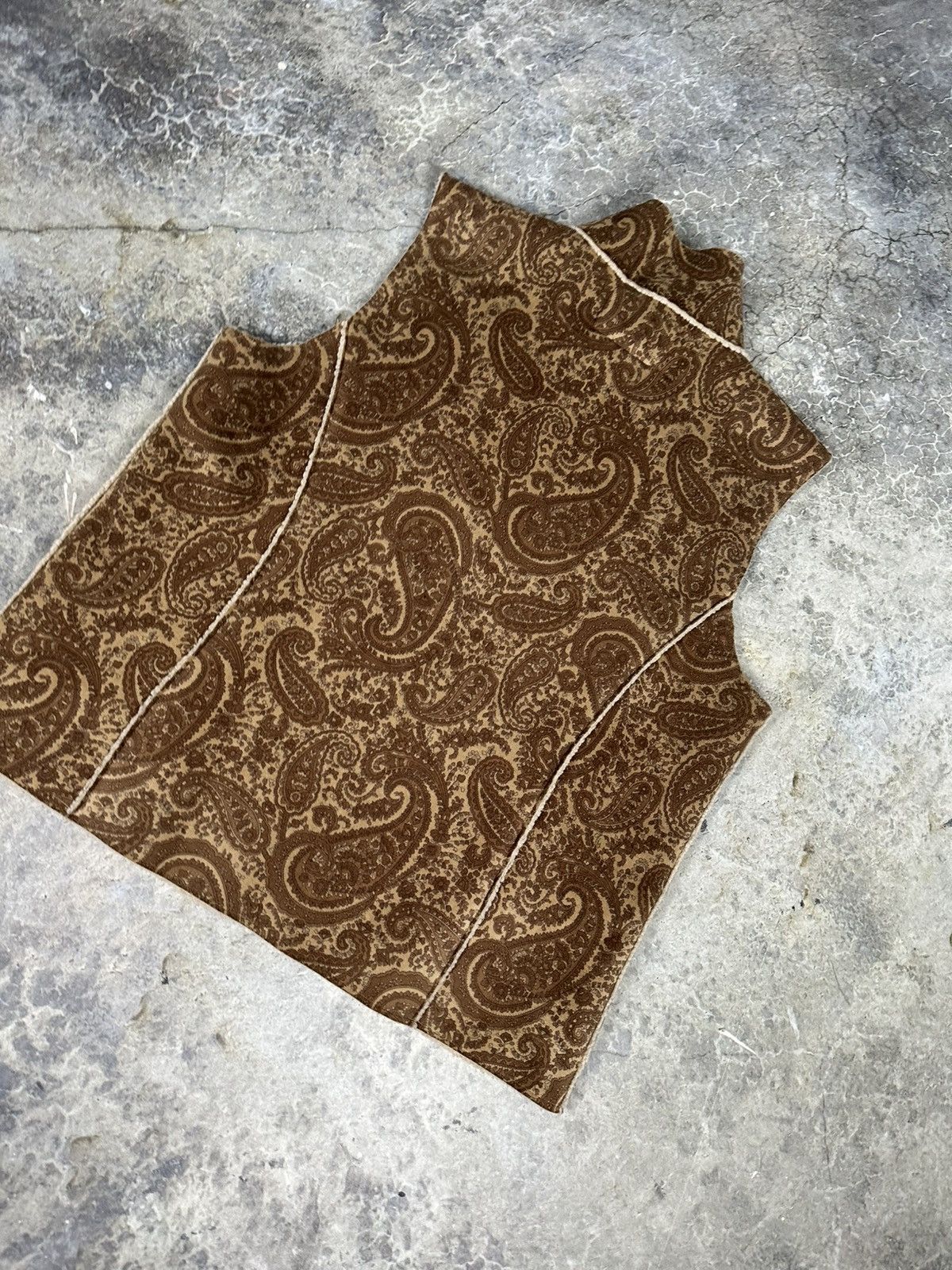 Japanese Brand × Vintage Insane vintage paisley vest Size US XL / EU 56 / 4 - 5 Thumbnail