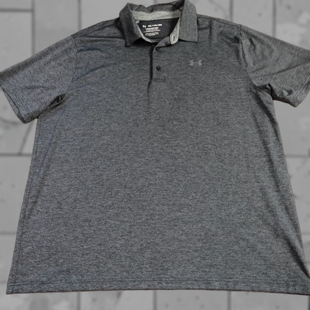 Under Armour Under Armour Polo Shirt 2XL Grey Charcoal Heather Solid The Playoff Polo Mens 2XL Gray Heather Solid Under Armour HeatGear Size US XXL / EU 58 / 5 - 1 Thumbnail