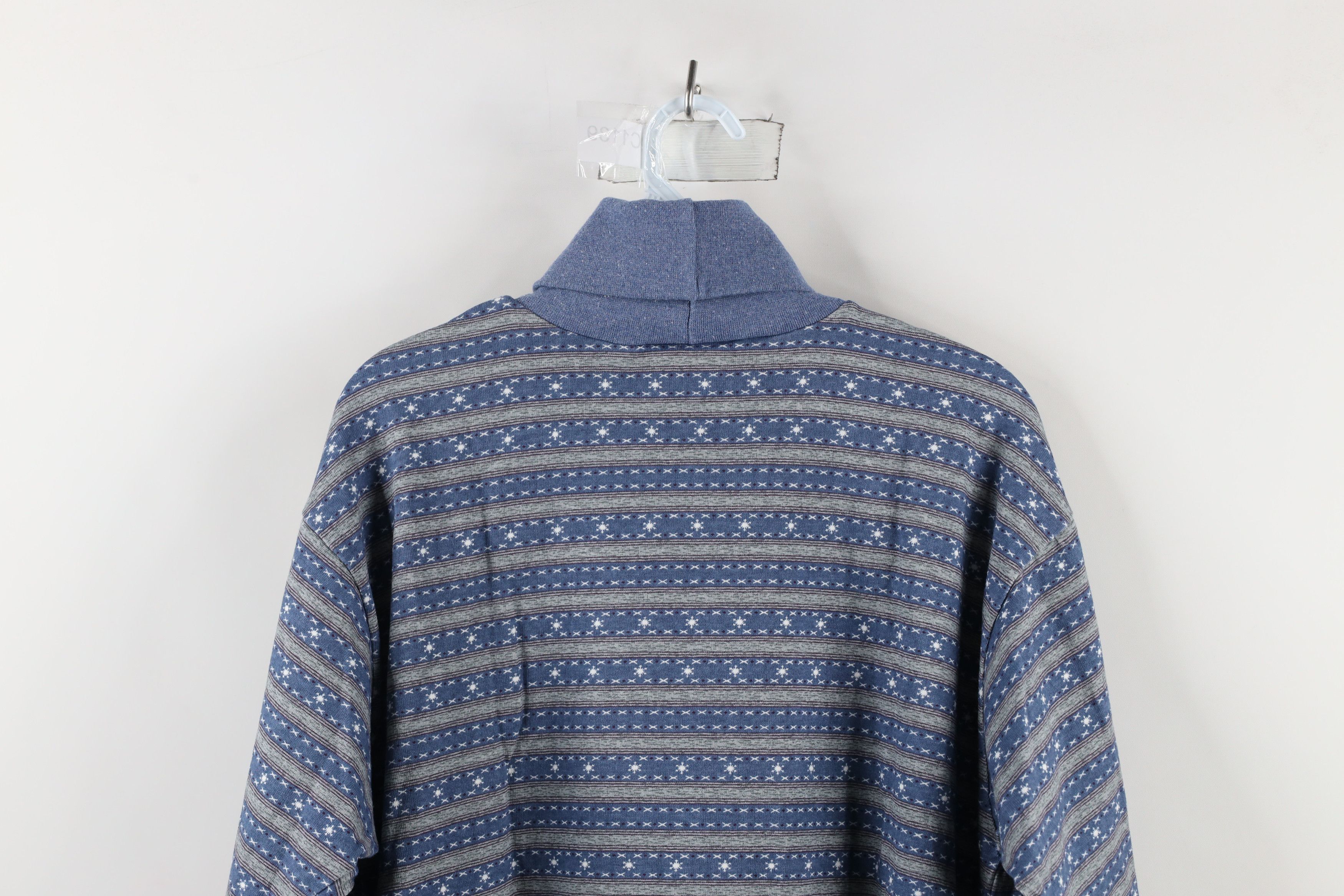 Vintage Vintage 90s Streetwear Snowflake Fair Turtleneck T-Shirt Size L / US 10 / IT 46 - 7 Thumbnail