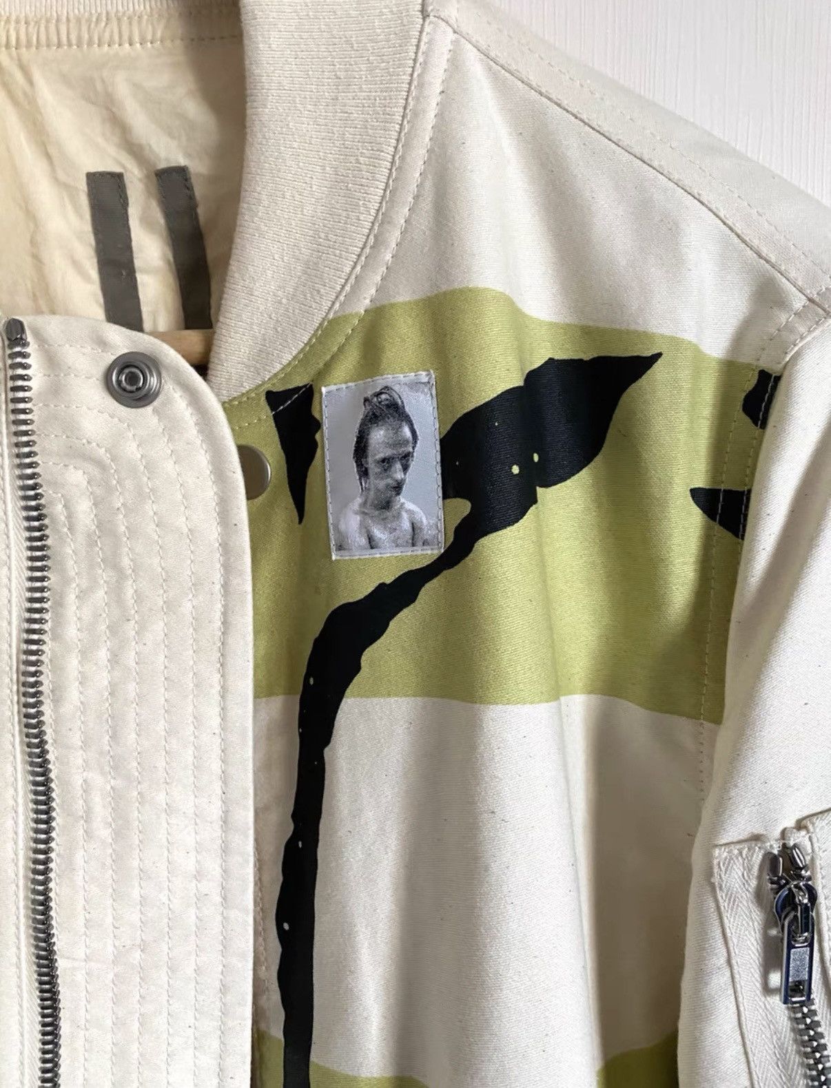 Rick Owens Rick Owens DRKSHDW Mask-Patch Cream White MA-1 Jacket Size US S / EU 44-46 / 1 - 2 Thumbnail
