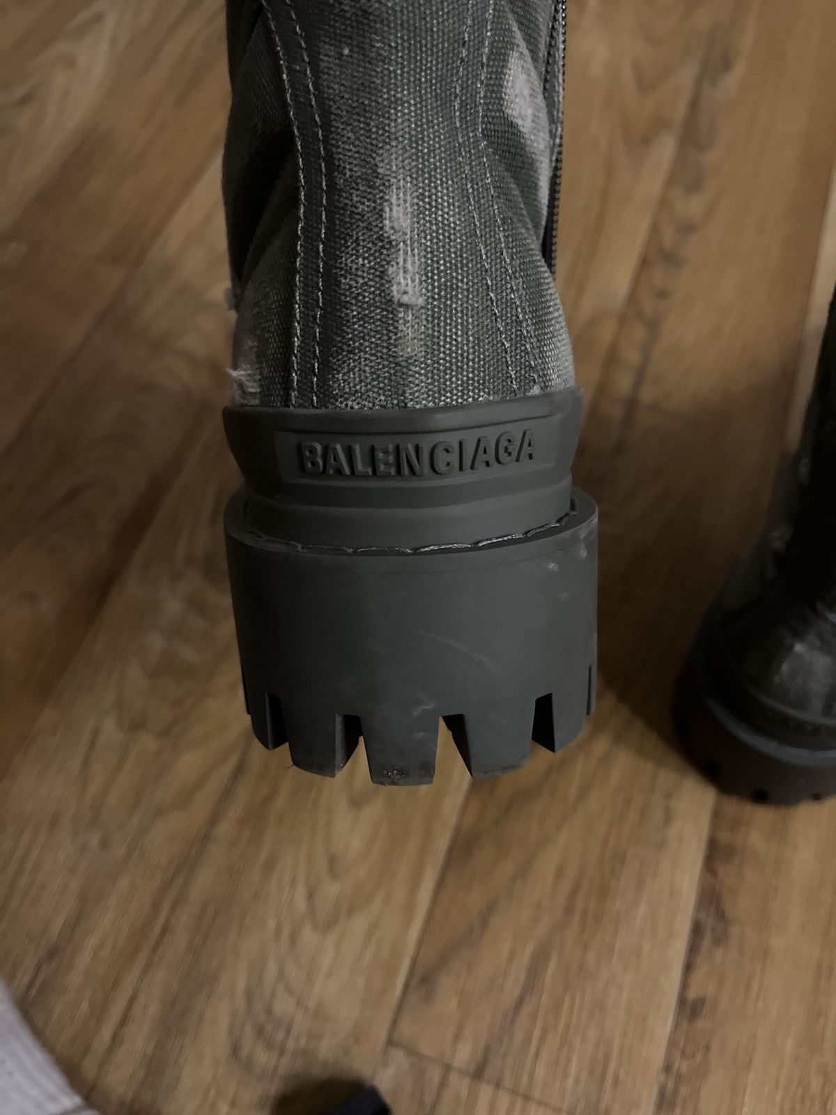 Balenciaga Balenciaga Canvas Strike Boots / kaki Size US 8 / EU 41 - 6 Thumbnail