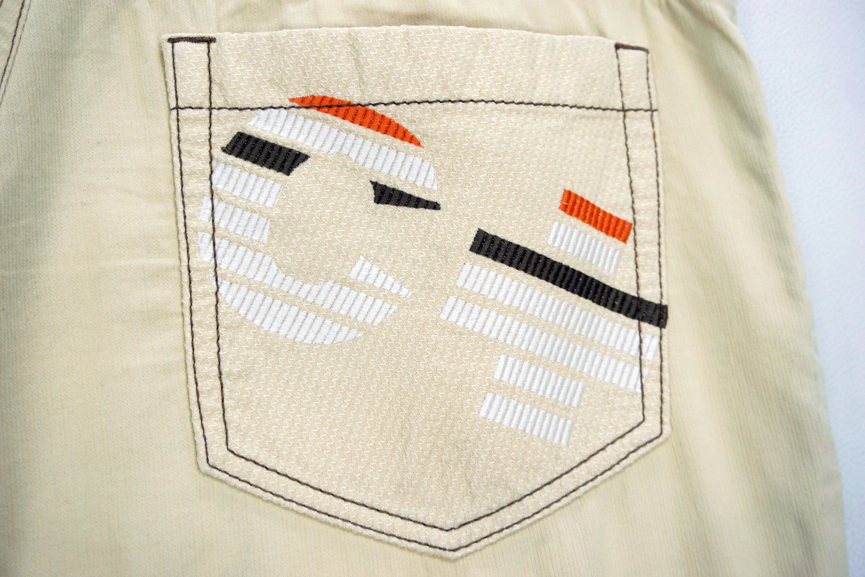 Jean Charles De Castelbajac Castelbajac Pants Size 90 fit W34xL29.5 Patchwork Ankle Golf Size US 34 / EU 50 - 9 Thumbnail