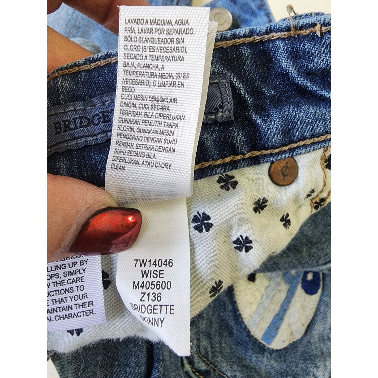 Lucky Brand Lucky Brand Bridgette Skinny Jeans Womens 2/26 Blue Size 26" / US 2 / IT 38 - 7 Thumbnail