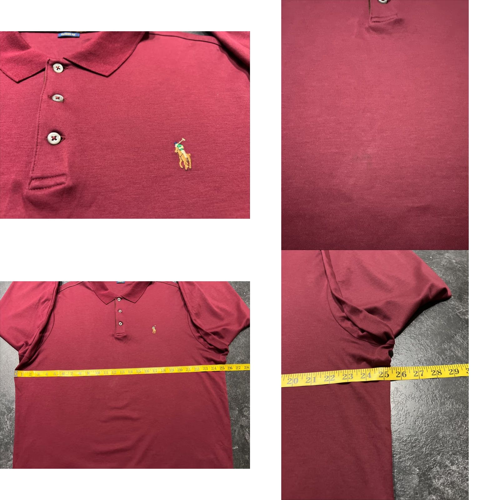 Polo Ralph Lauren Polo Ralph Lauren Polo Shirt XL Maroon Knit 100% Cotton Long Sleeve Embroidered Logo Golf Preppy Mens Regular Vintage: No Size US XL / EU 56 / 4 - 8 Thumbnail