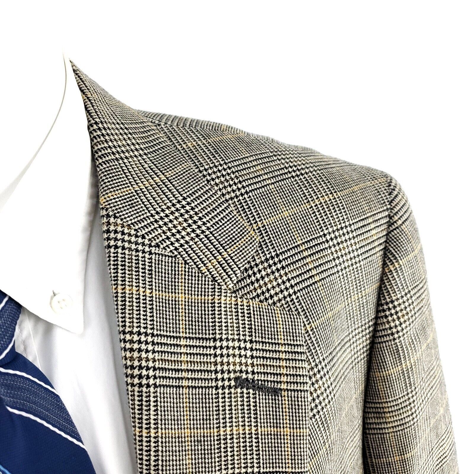 Brooks Brothers Brooks Brothers 346 Wool Silk 2 Button Sport Coat 42L Tan Pl Size 42L - 2 Thumbnail
