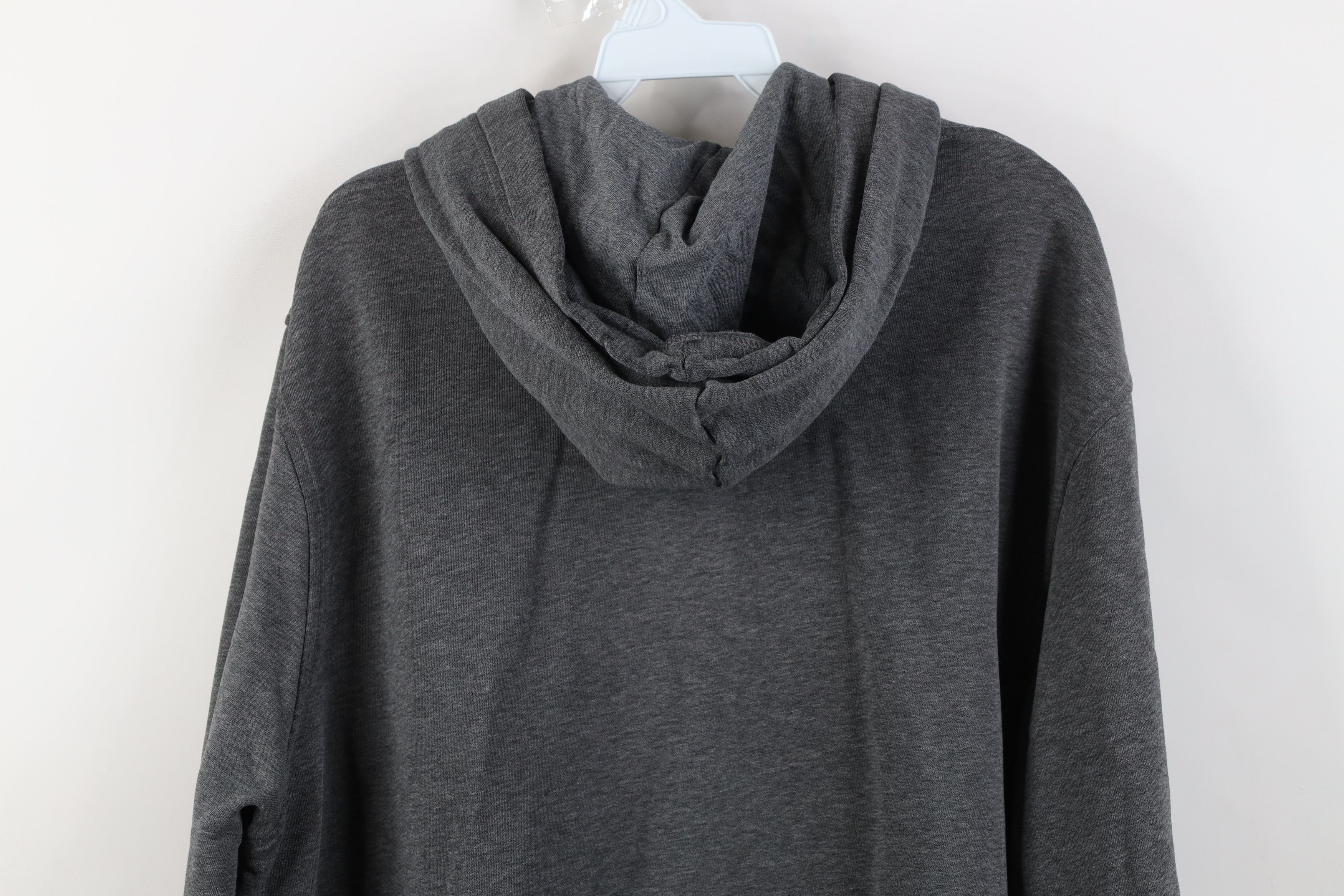 Nike Vintage Y2K Nike Big Swoosh Hoodie Sweatshirt Heather Gray Size US L / EU 52-54 / 3 - 14 Thumbnail