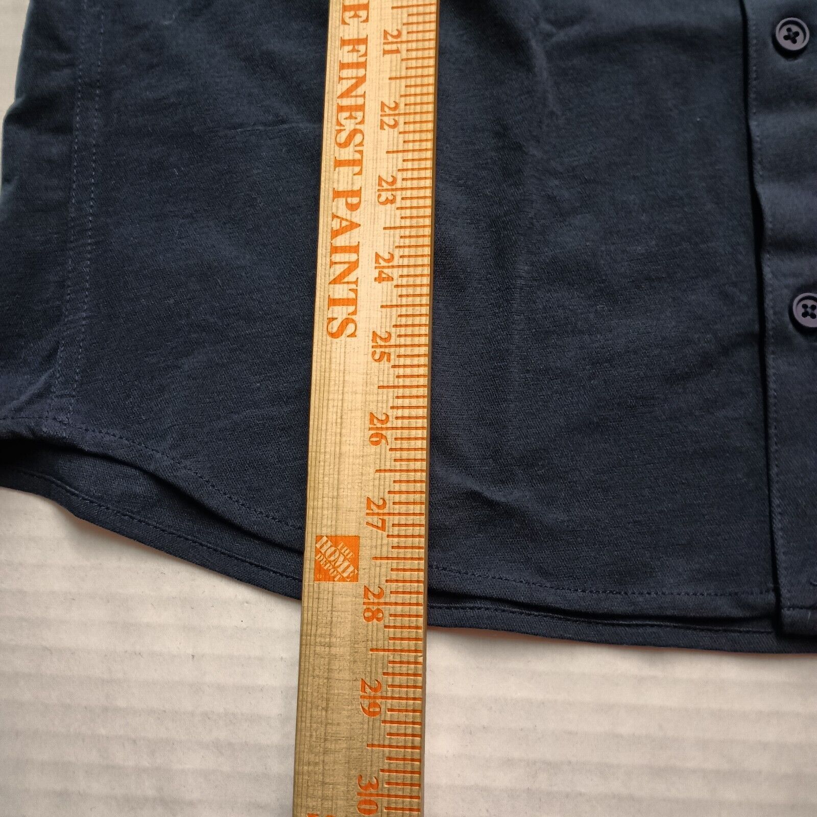 Other VRST Men's Refined Knit Button Up Slate SS Shirt Size M Blue Size US M / EU 48-50 / 2 - 5 Thumbnail
