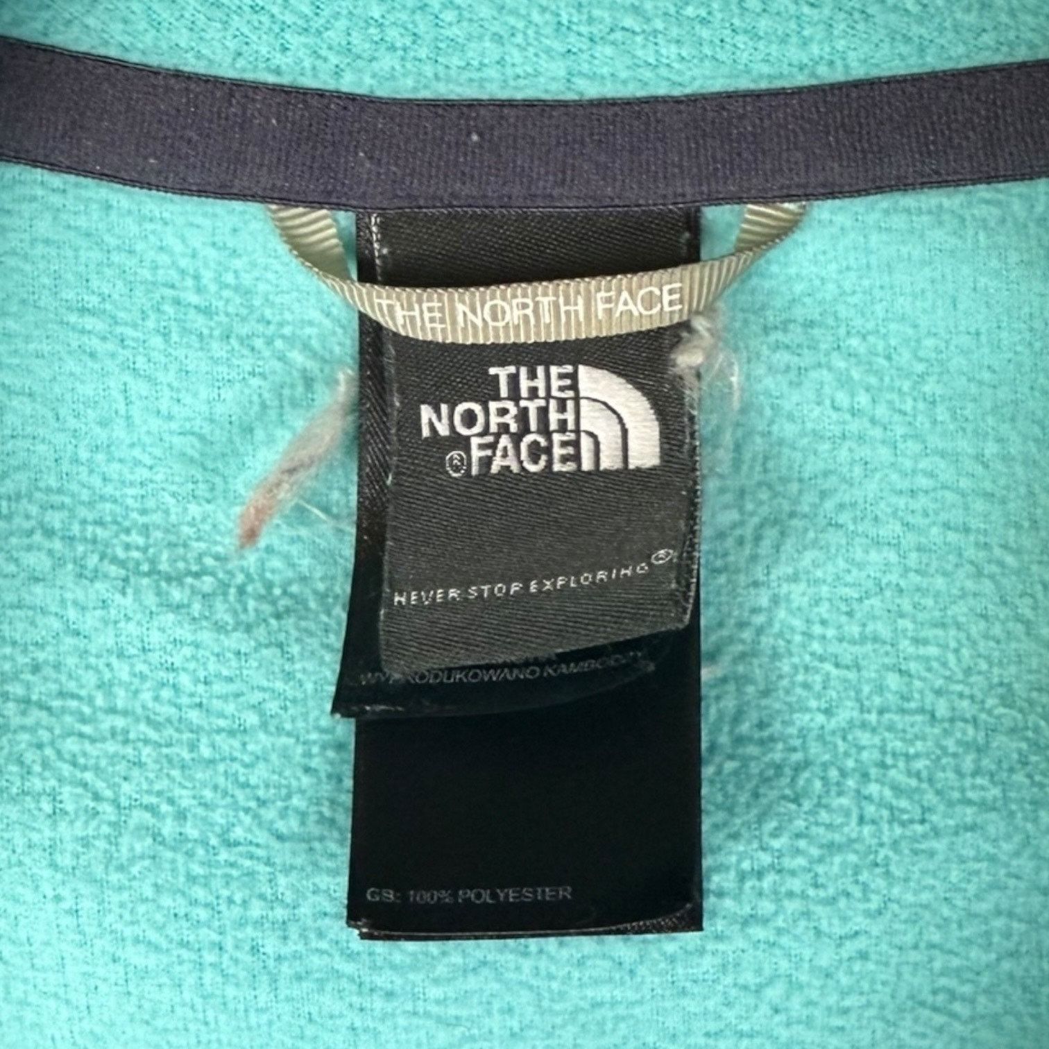 The North Face Vintage The North Face Women's S/P Fleece Aqua 1/4 Zip Size S / US 4 / IT 40 - 4 Thumbnail