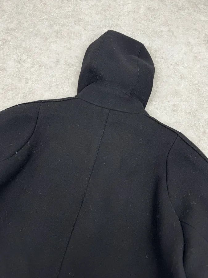 Acne Studios Acne Studios Black Spy Hooded Wool Trench Coat Size US M / EU 48-50 / 2 - 8 Thumbnail