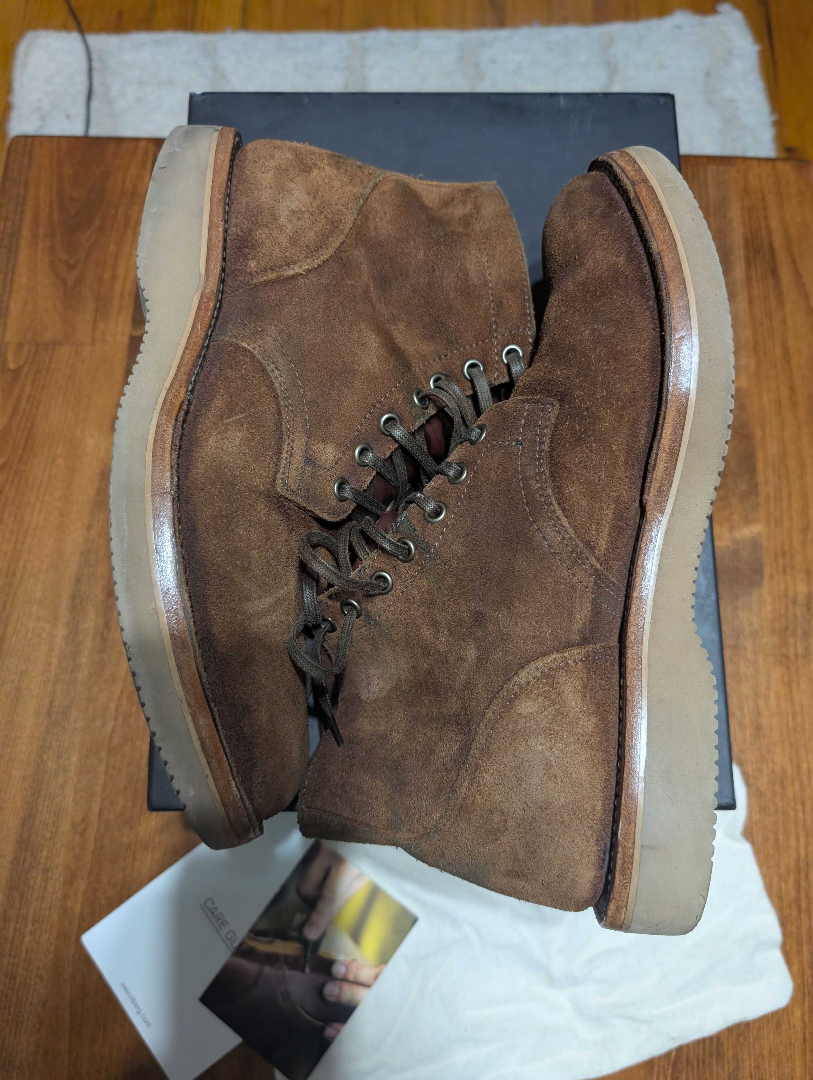 Viberg milkshake suede sidezip - 2050 last