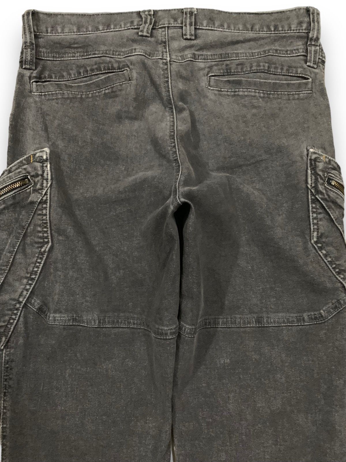 POST ARCHIVE FACTION (PAF) Vintage Japanese Brand Double Knee Style Utility Cargo Jeans Size US 33 - 11 Thumbnail