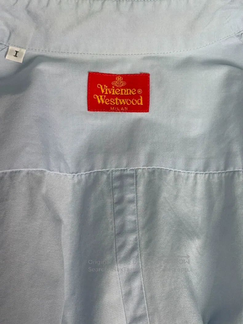 Vivienne Westwood Vivienne Westwood Light Blue Orb Embroidery Saturn Collar扣 Size S / US 4 / IT 40 - 6 Thumbnail