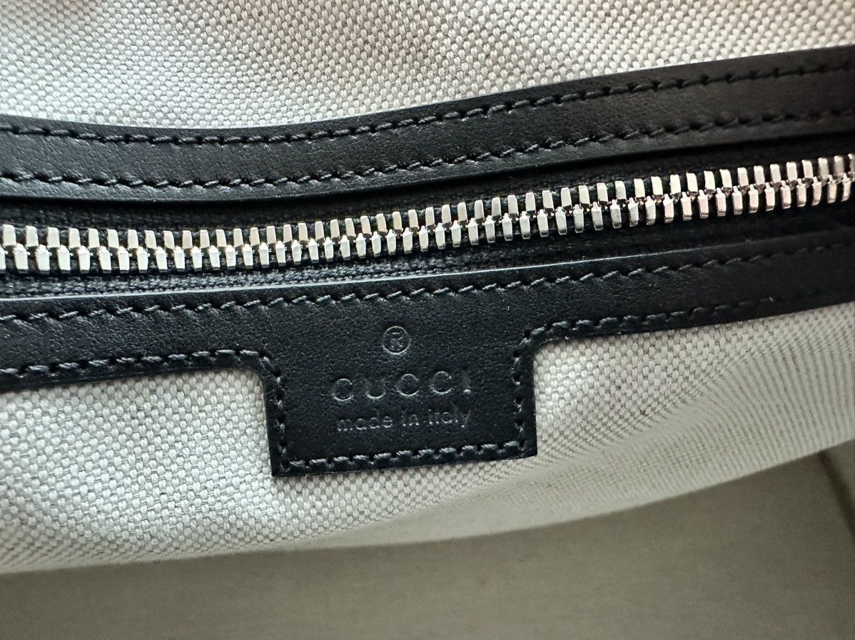 Gucci Black Leather GG Embossed Duffle Size ONE SIZE - 6 Thumbnail