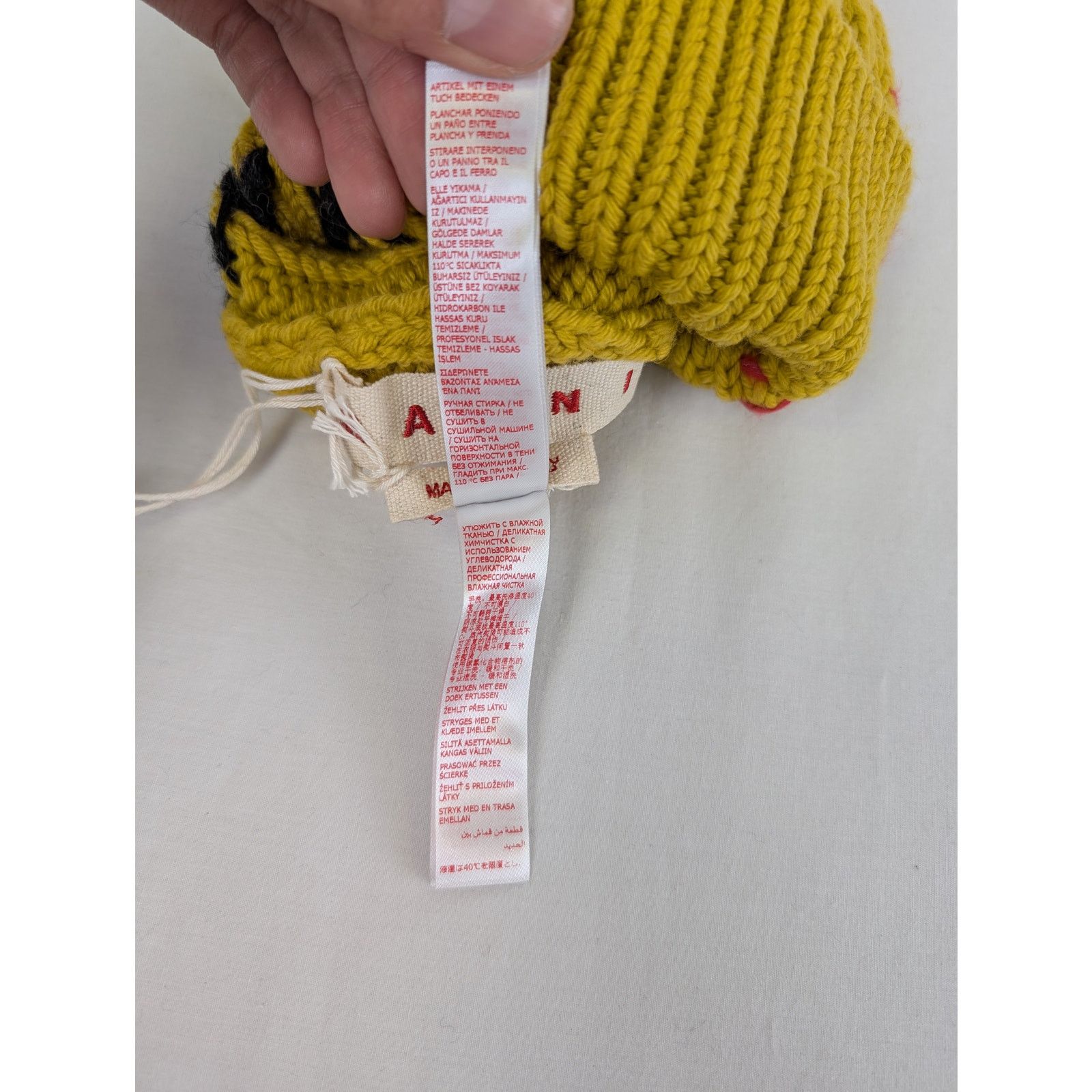 Marni o1rshd1 Size: L / Balaclava Scarf Cap / Hat in Yellow Size ONE SIZE - 16 Thumbnail