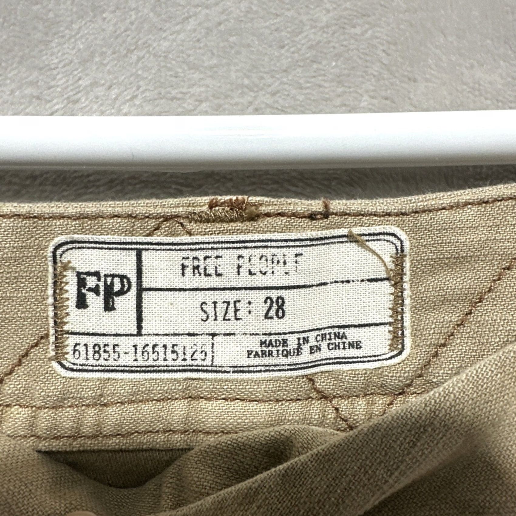 Free People Free People Utility Boyfriend Pants Double Knee Canvas Twill Fatigue Size 28 Tan Slah Pocket Tapered Casual Womens Jeans Pant Size 28" / US 6 / IT 42 - 3 Thumbnail