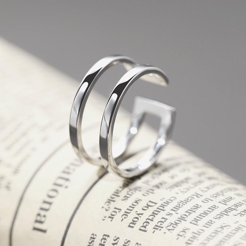 Jewelry Vintage Jewelry Rings Open Size Chrome Ring (Size 7-13) Size ONE SIZE - 5 Thumbnail