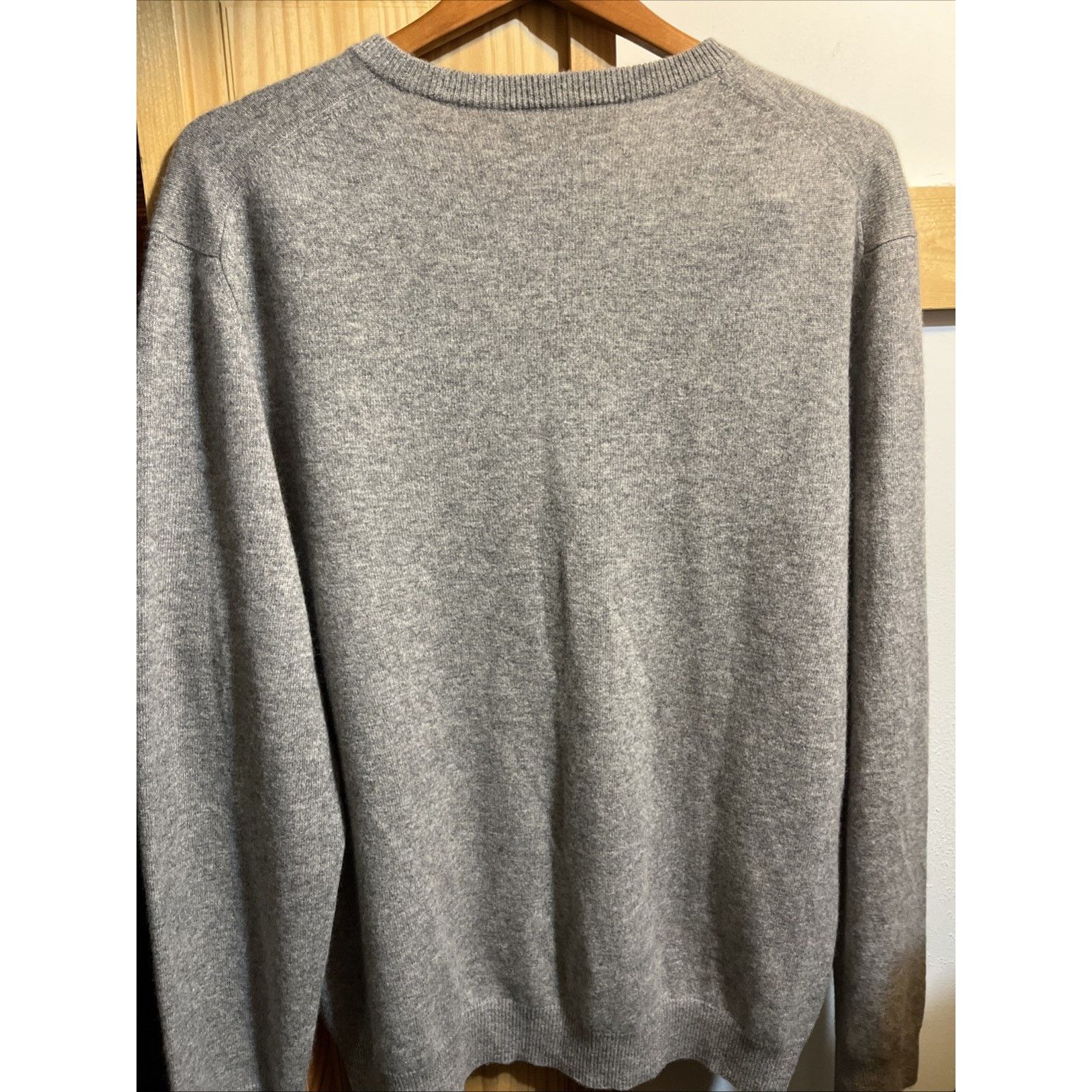Club Room Club Room Men Cashmere Sweater XL Gray LS 2 Ply Pullover NWT Size US XL / EU 56 / 4 - 6 Thumbnail