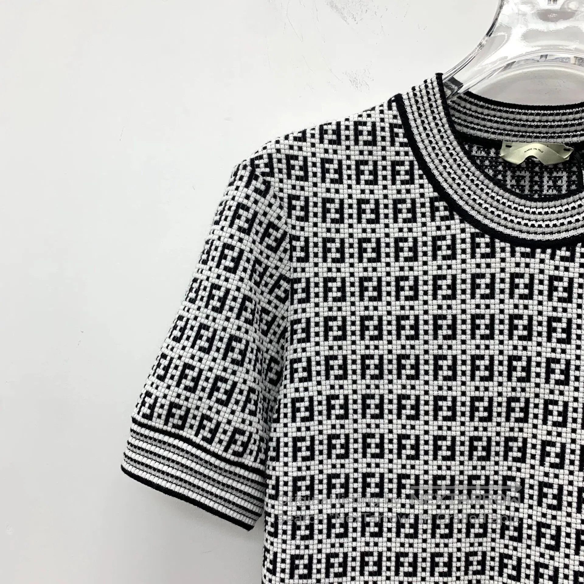 Fendi fendi color block logo short sleeve knit top. Size US M / EU 48-50 / 2 - 3 Thumbnail