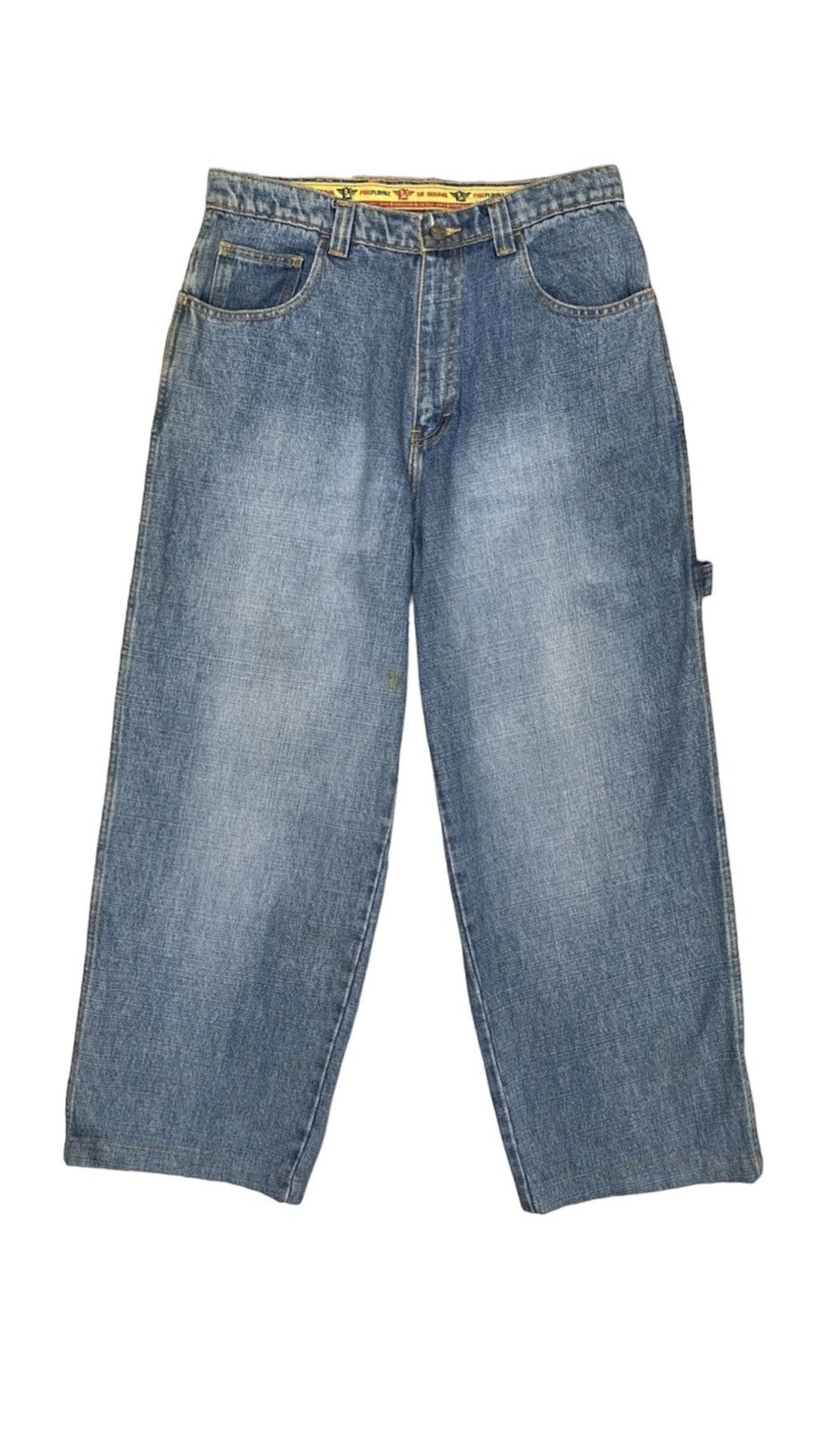 Japanese Brand Vtg PUREPLAYAZ Jeans Baggy Carpenter Like Jnco Hip Hop Pant Size US 31 - 2 Thumbnail