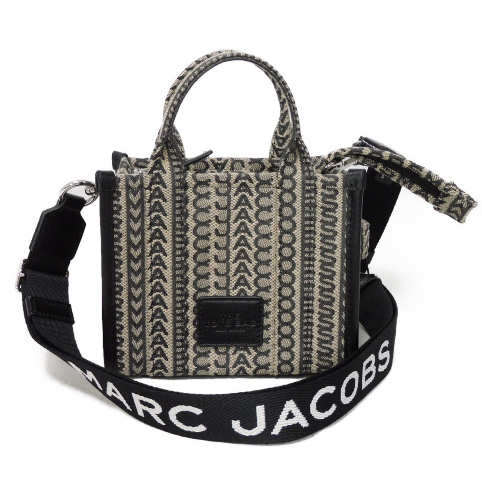 Marc Jacobs Tote Bag The Monogram Jacquard Mini Shoulder Embossed Beige H021M06Re22 Women's