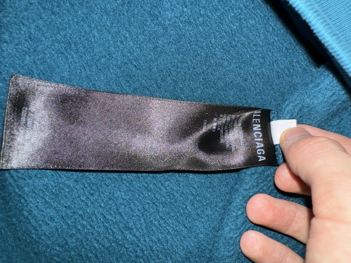 Balenciaga Balenciaga Maison Fondee Blue Hoodie Size US XS / EU 42 / 0 - 6 Thumbnail