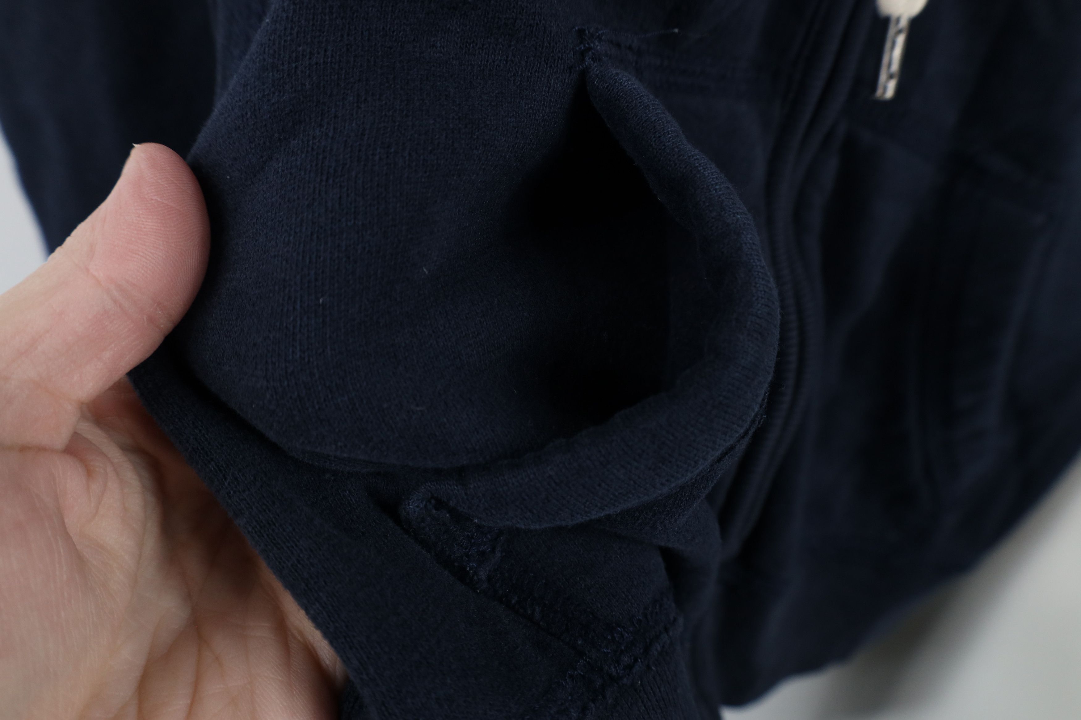 Abercrombie & Fitch × Vintage Vintage Y2K Abercrombie & Fitch Heavy Full Zip Hoodie Blue Size L / US 10 / IT 46 - 5 Thumbnail