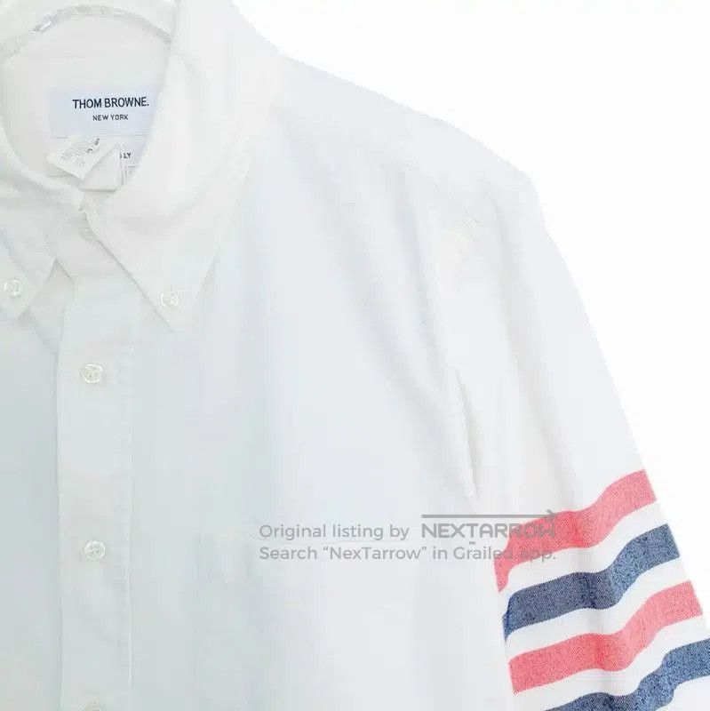 Thom Browne Thom Browne Men's White Cotton Shirt . Size US M / EU 48-50 / 2 - 4 Thumbnail