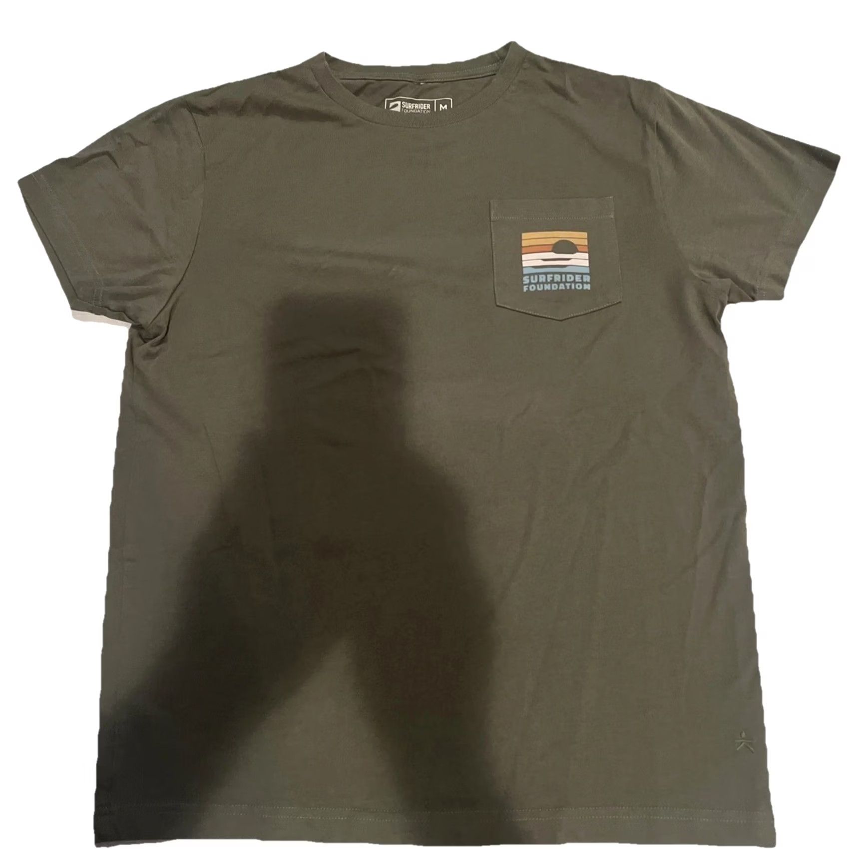 Vintage VINTAGE Surfrider Foundation Pocket Shirt Womens Medium Rainbow Sunset Logo Official Green Crew Neck Pocket Shirt Women M Rainbow Sunset Logo Official Size M / US 6-8 / IT 42-44 - 3 Thumbnail