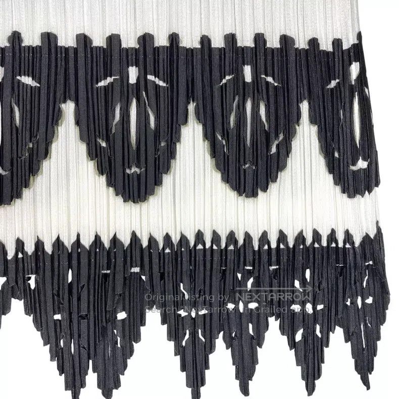 Issey Miyake Issey Miyake Black and White Paper-cut Window Grille Long Size L / US 10 / IT 46 - 5 Thumbnail