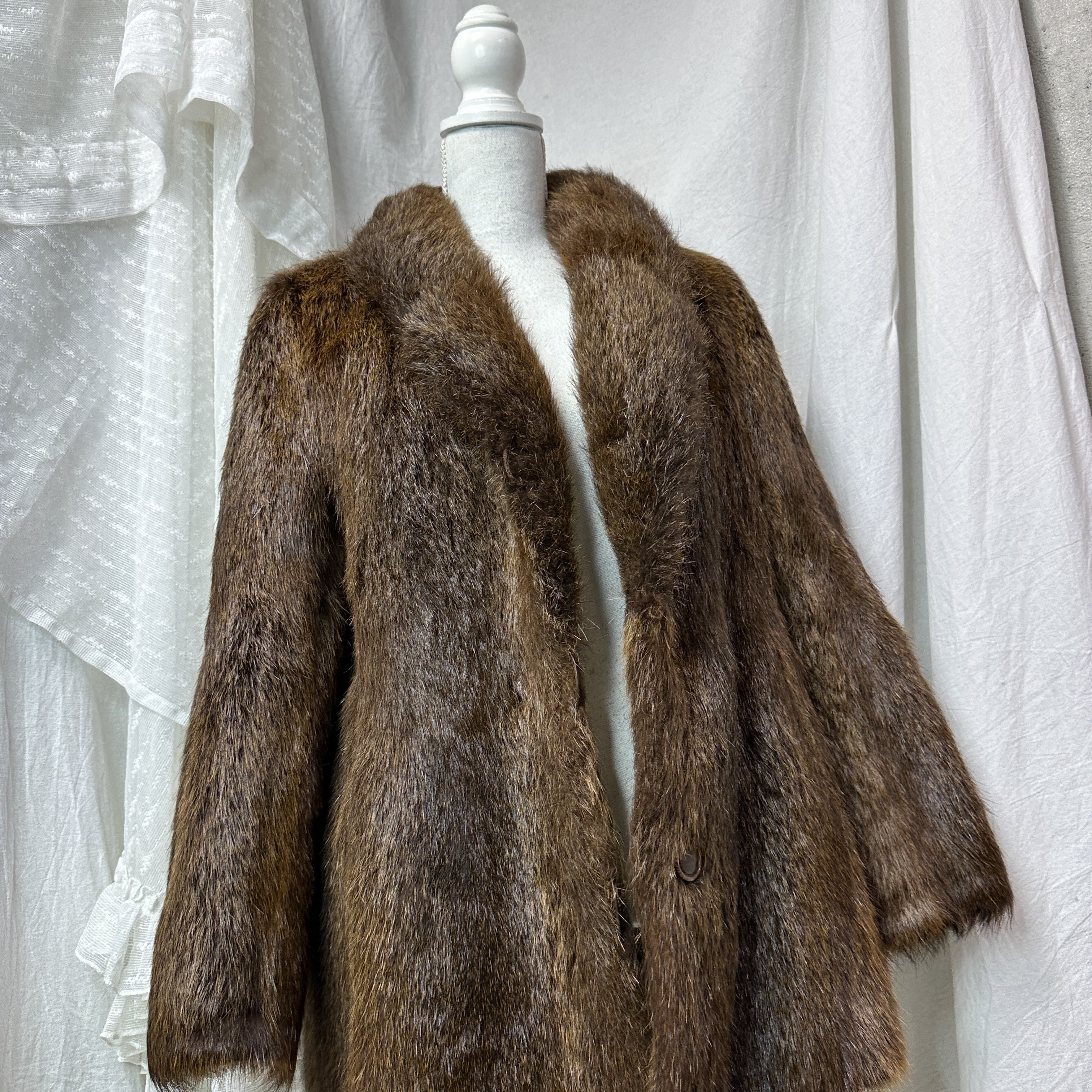 Vintage Vintage Old Money Classy Nutria Real Fur Coat 90s Size M / US 6-8 / IT 42-44 - 8 Thumbnail