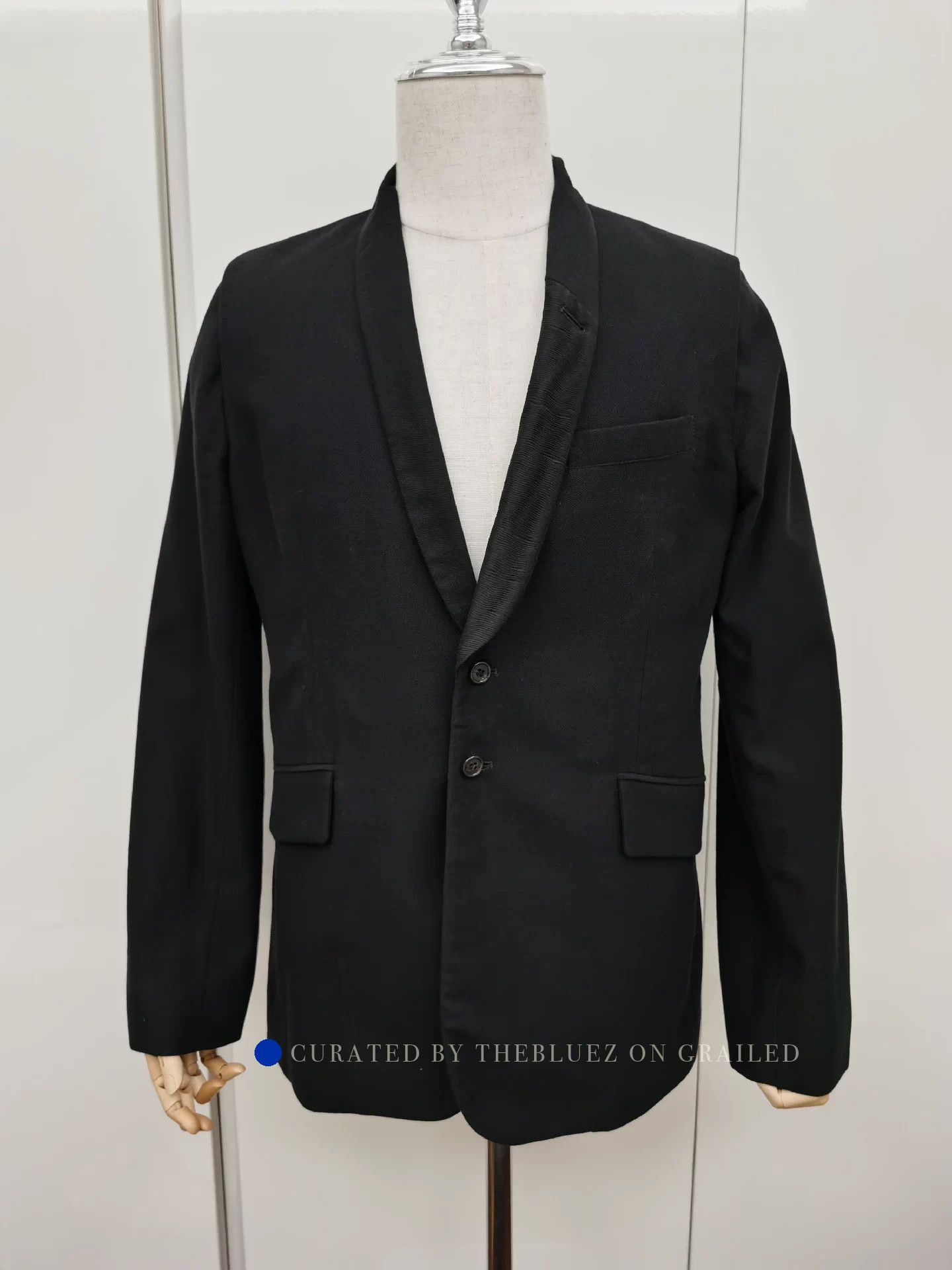 Ann Demeulemeester Stylish Black Notch Lapel Blazer Size US M / EU 48-50 / 2 - 1 Thumbnail