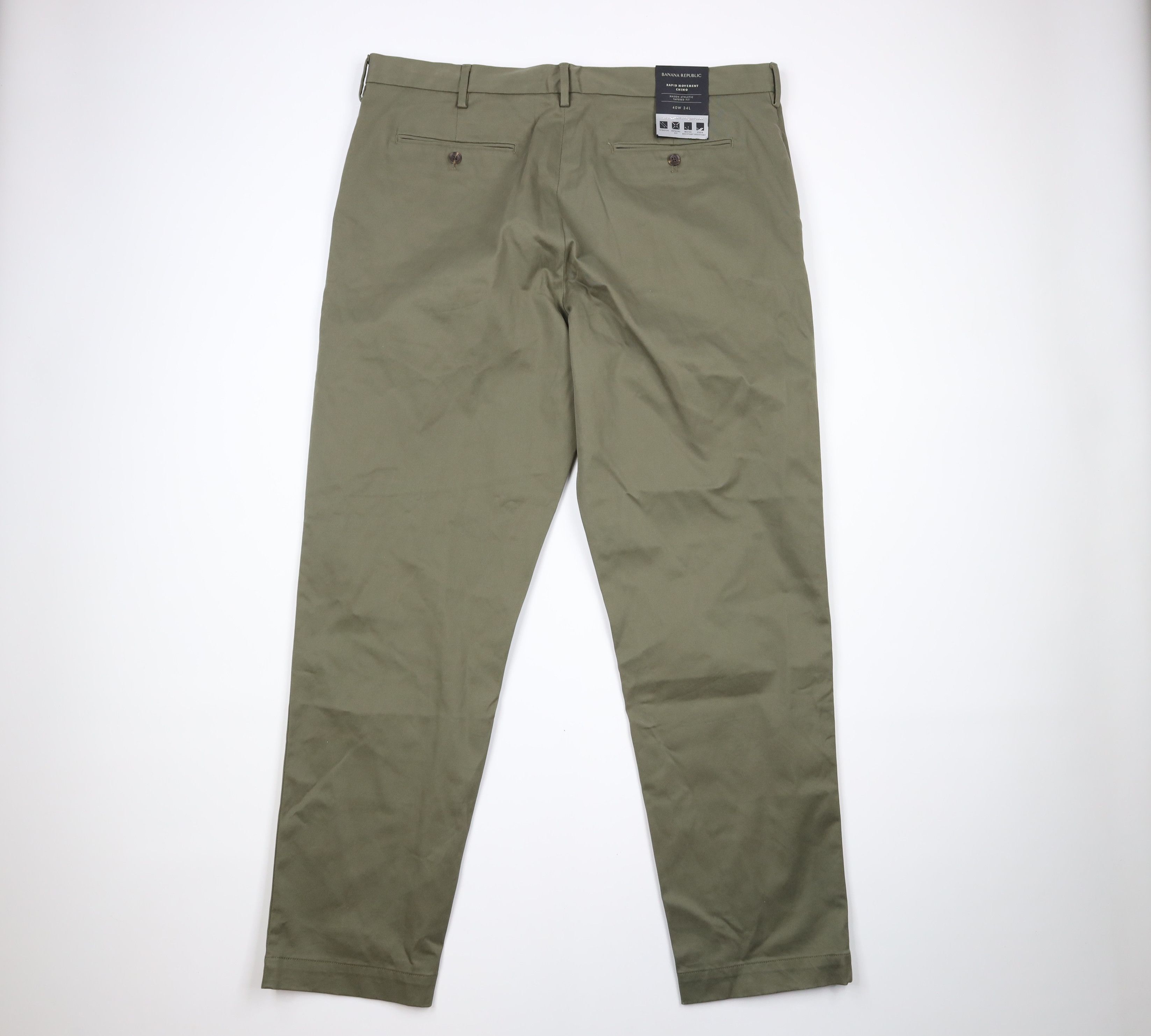 New Banana Republic Tapered Rapid Movement Chino Pants
