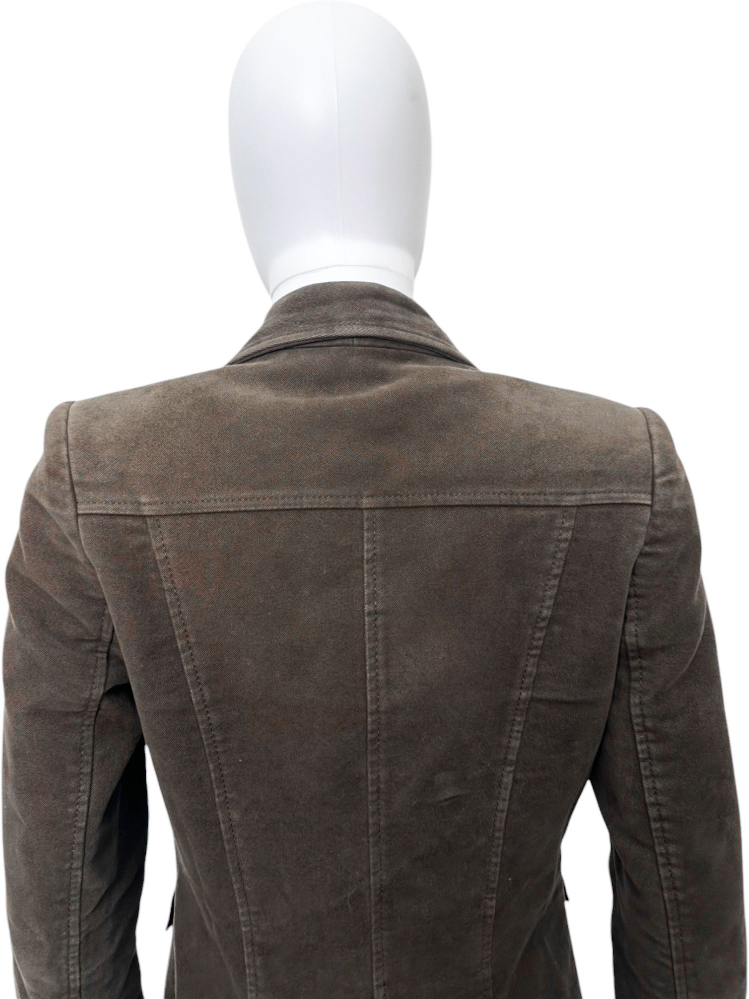 Alexander McQueen 90s Brown Cotton Trench Coat Size M / US 6-8 / IT 42-44 - 8 Thumbnail