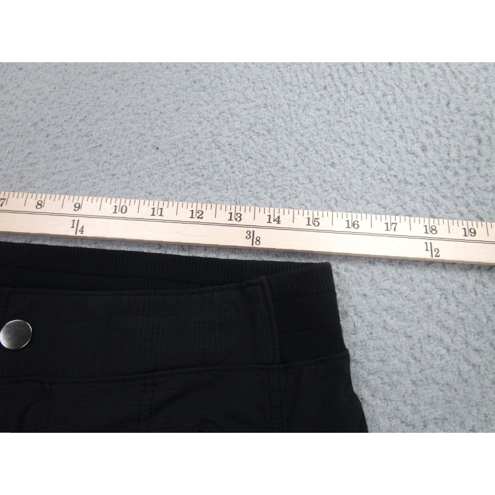 Athleta Athleta Jogger Pants Womens 10 Black Nylon Ripstop Zip Pocket Elastic Cuff Size 32" / US 10 / IT 46 - 4 Thumbnail