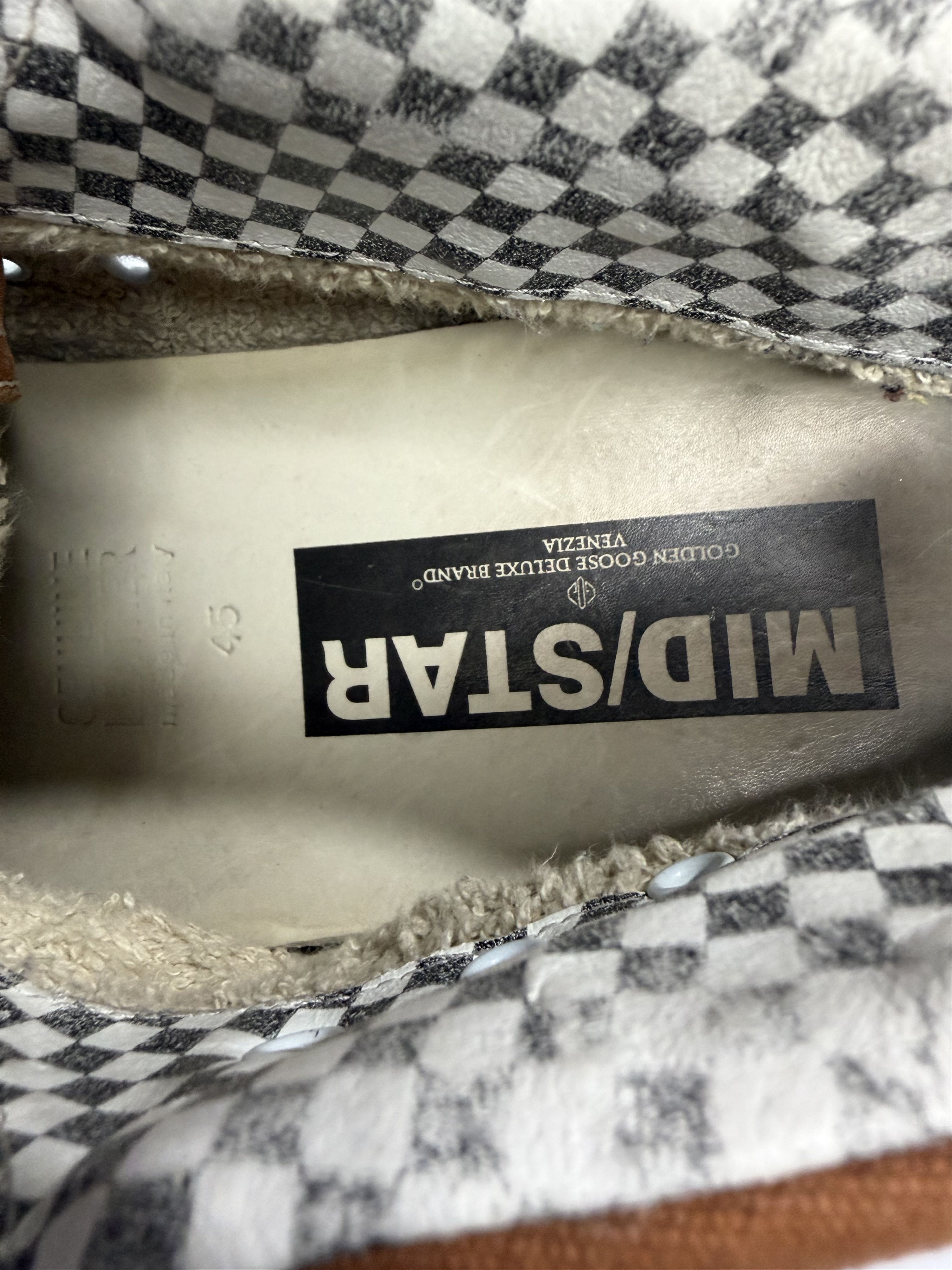Golden Goose Golden Goose Mid Star Sneakers Brown Canvas Suede Size US 12 / EU 45 - 6 Thumbnail