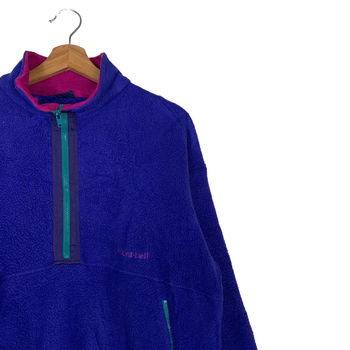 Japanese Brand MONT-BELL Polarplus Half Zip Pullover Fleece Jumper #0008-C1 Size US S / EU 44-46 / 1 - 6 Thumbnail