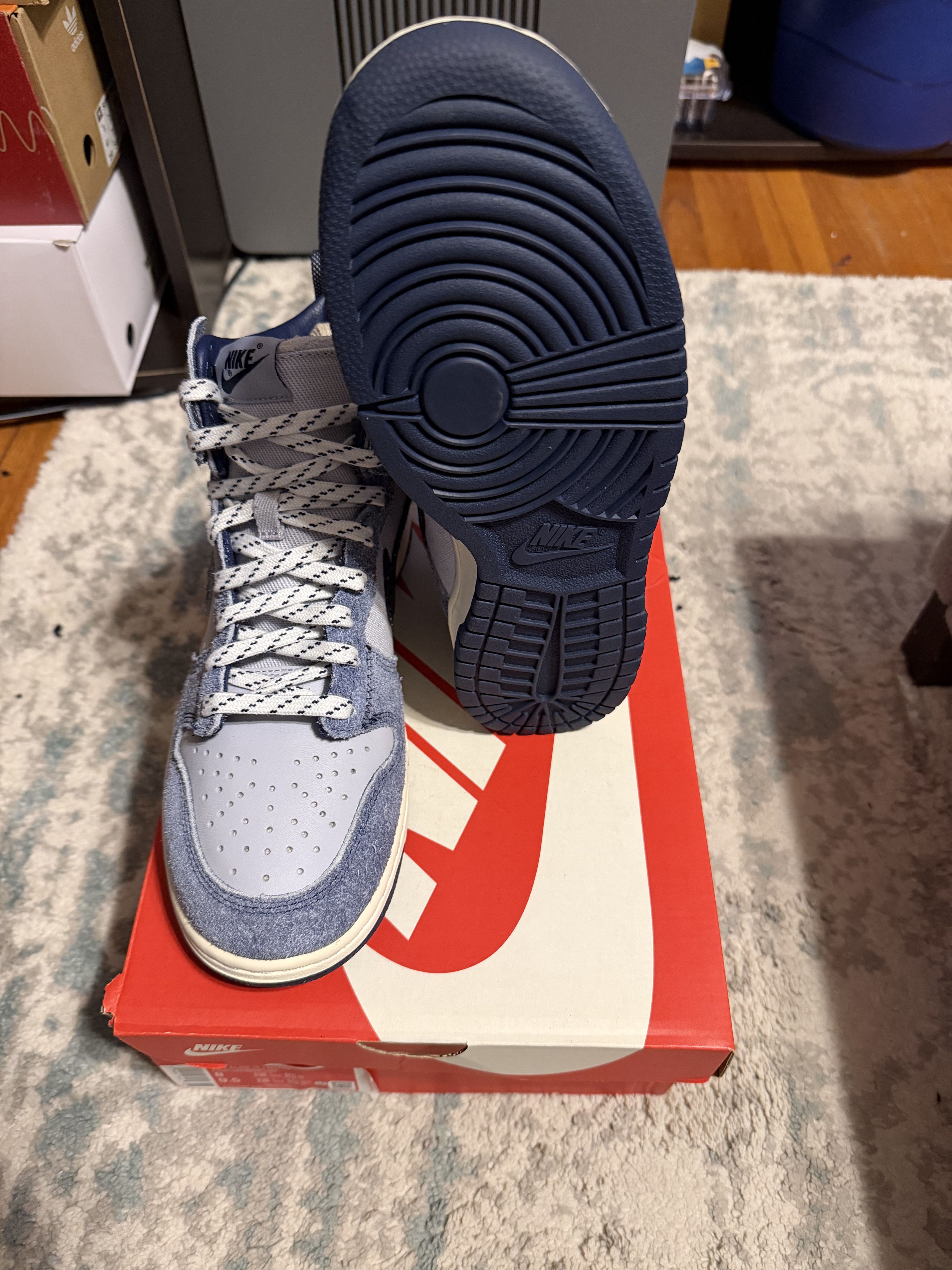 Nike Nike Dunk High Midnight Navy x Notre Size US 8 / EU 41 - 5 Thumbnail