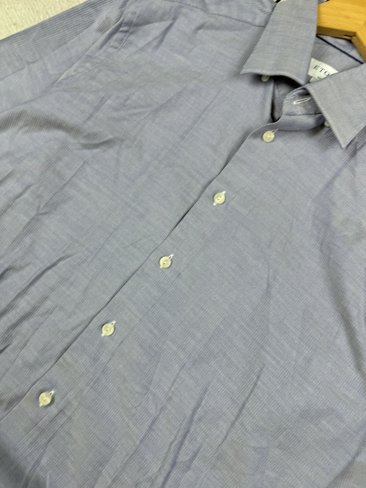 Eton ETON York Slim Formal Shirt Men’s Large Button Up Cutaway Size US L / EU 52-54 / 3 - 5 Thumbnail