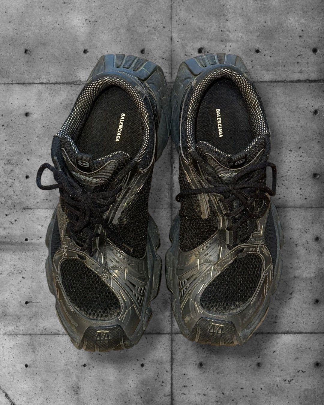 Balenciaga Balenciaga Stapler Sneakers Black Grey 43 Distressed Size US 10 / EU 43 - 3 Thumbnail