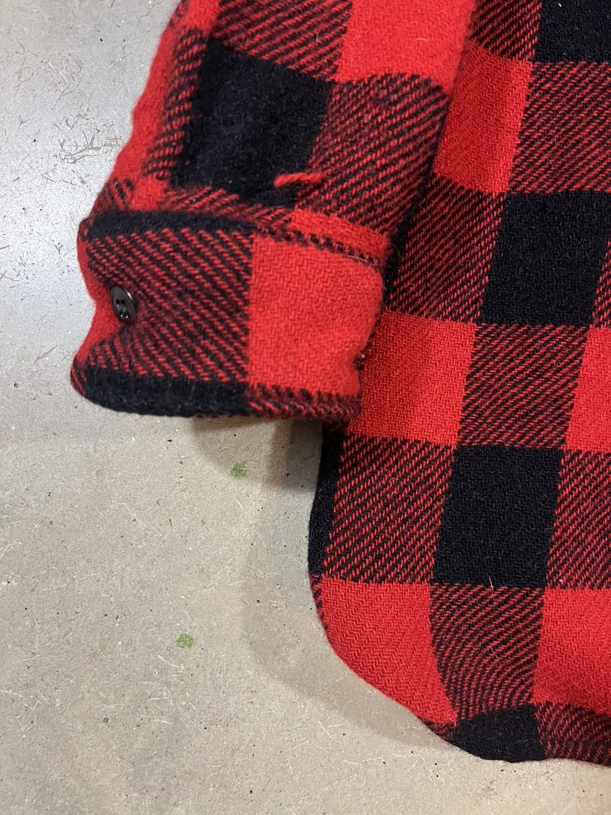 Vintage Vintage 50s Wool Buffalo Plaid Flannel Shirt Jacket Red Size US S / EU 44-46 / 1 - 4 Thumbnail