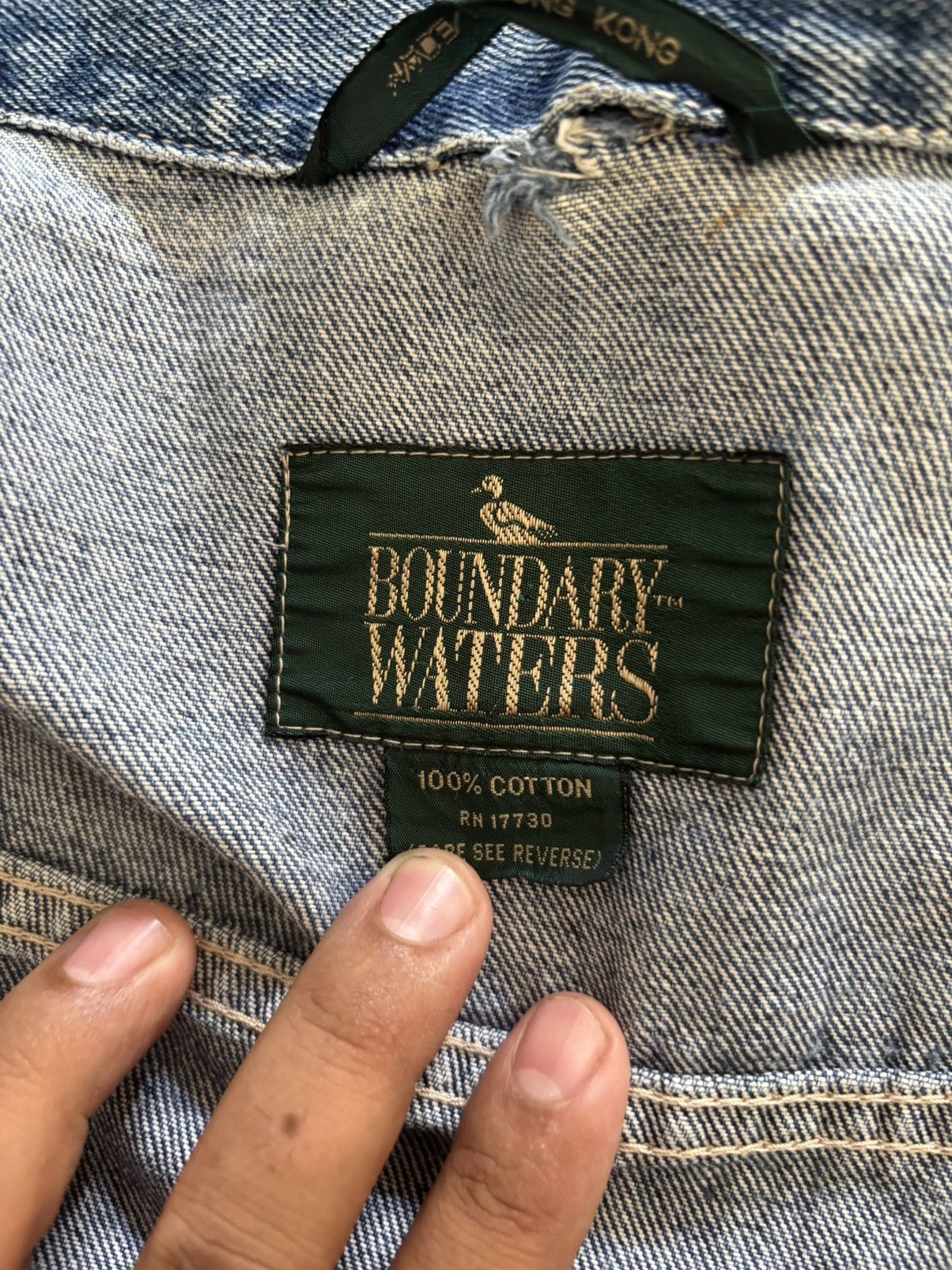 Japanese Brand BOUNDARY WATERS Denim jacket Size US XL / EU 56 / 4 - 4 Thumbnail
